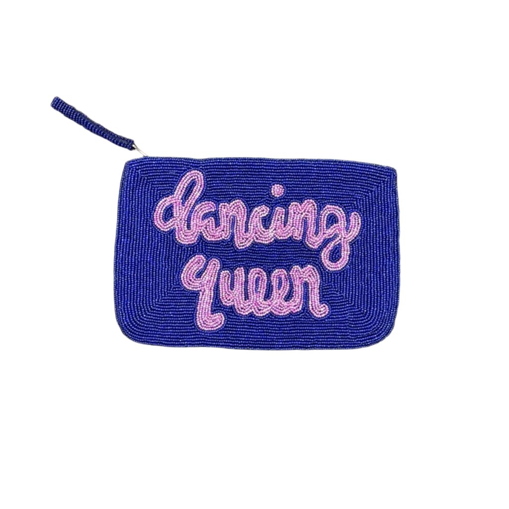 Jacksons - DANCING QUEEN beaded purse - Indigo / Hot Pink - Collector Store