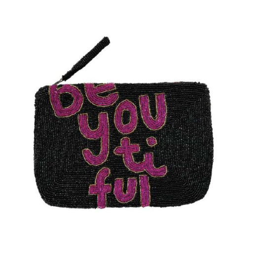 Jacksons Beyoutiful beaded purse - Black - Pink Gold - Collector Store