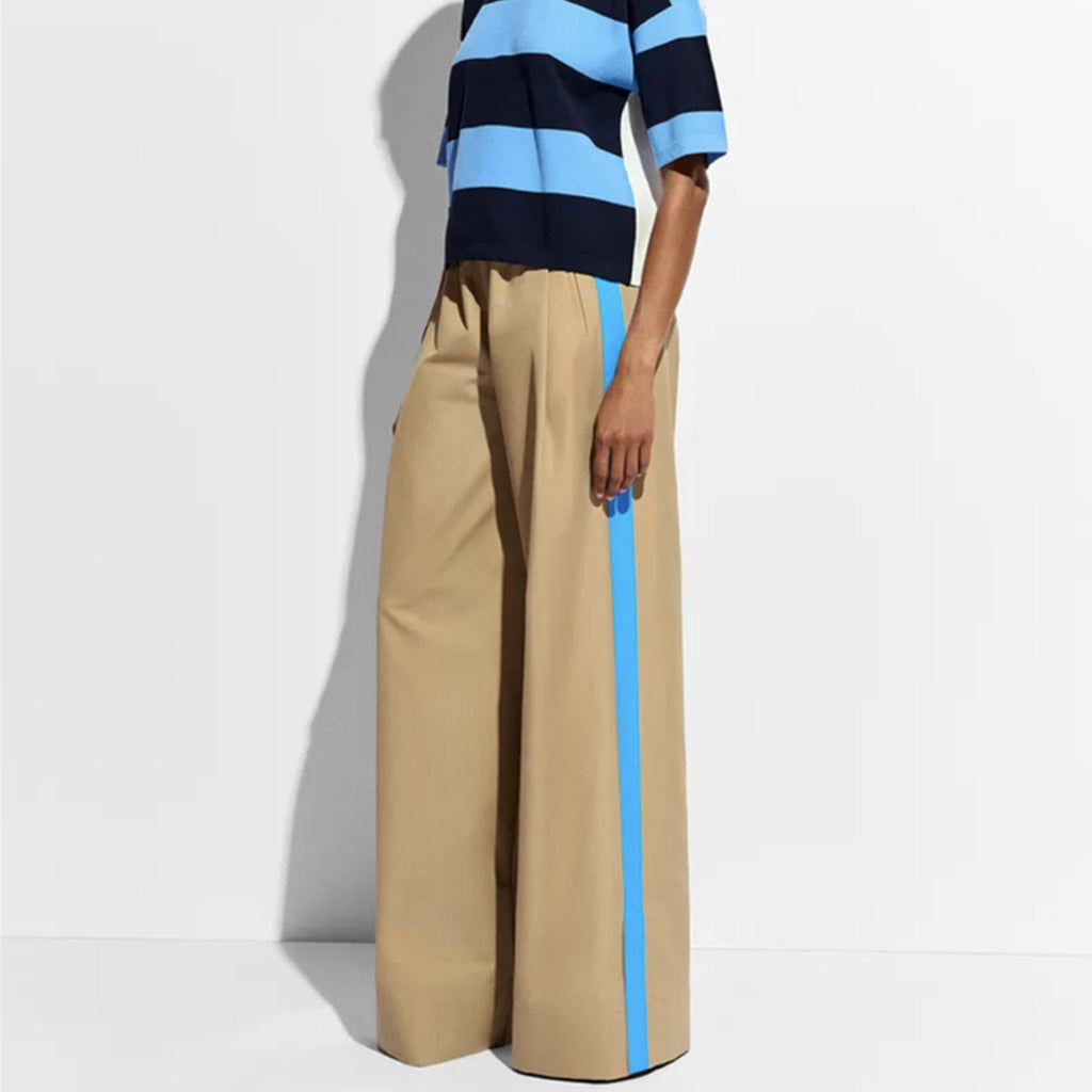 Essentiel Antwerp - Fleeetwood Wide Pants Blue Stripe - Collector Store