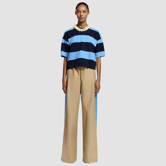 Essentiel Antwerp - Fleeetwood Wide Pants Blue Stripe - Collector Store