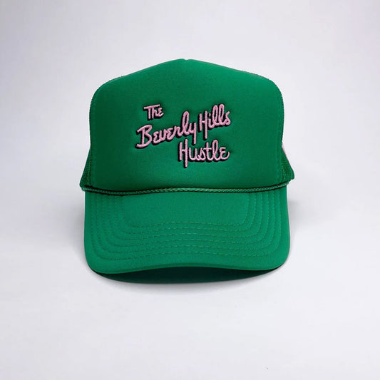 THE BEVERLY HILLS HUSTLE TRUCKER - Green Pink - Collector Store