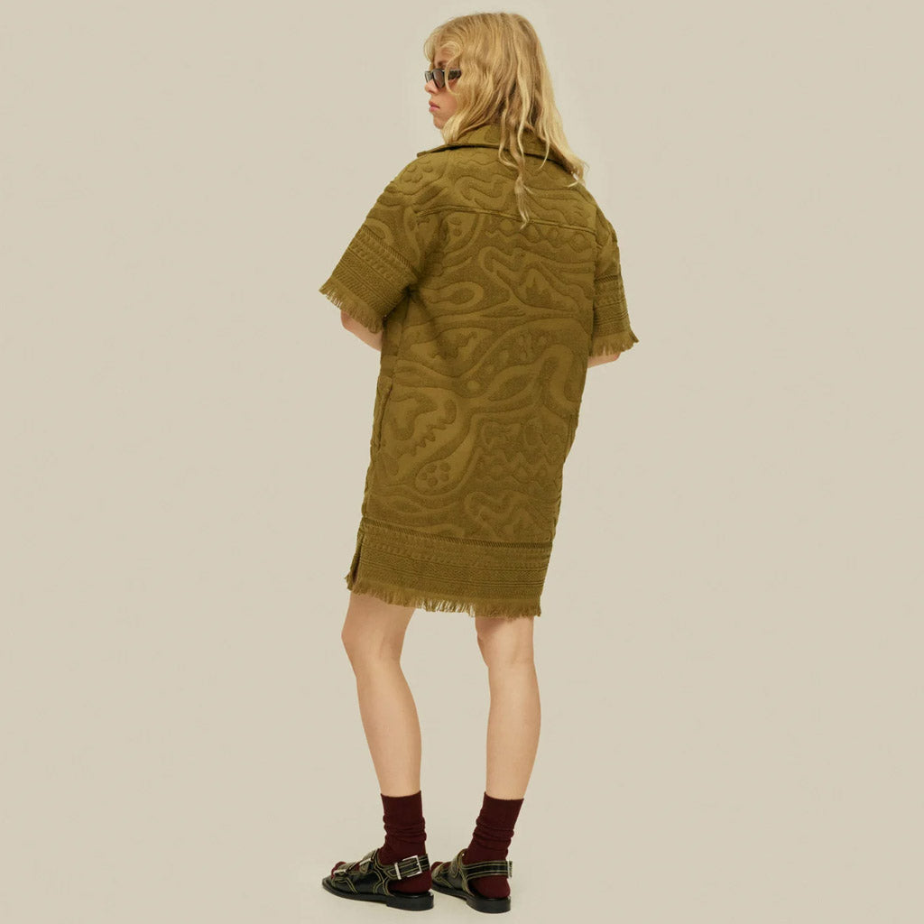 OAS OLIVE Aya Terry Dress - Collector Store