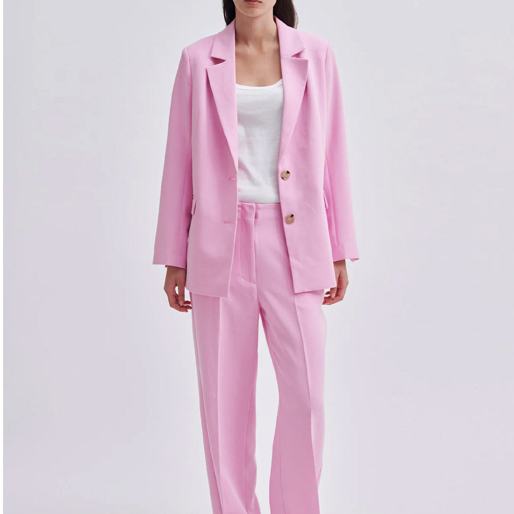 Second Female Evie Classic Blazer - Begonia Pink - Collector Store