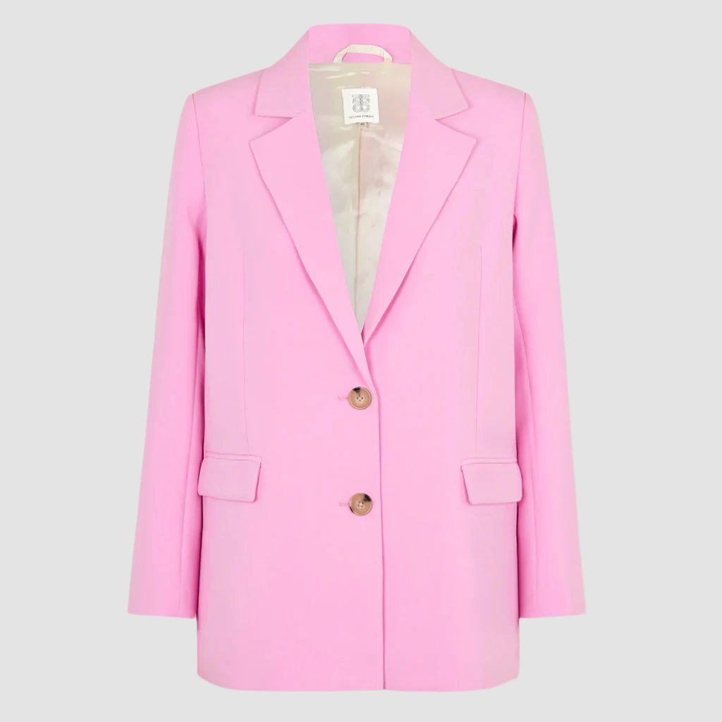 Second Female Evie Classic Blazer - Begonia Pink - Collector Store