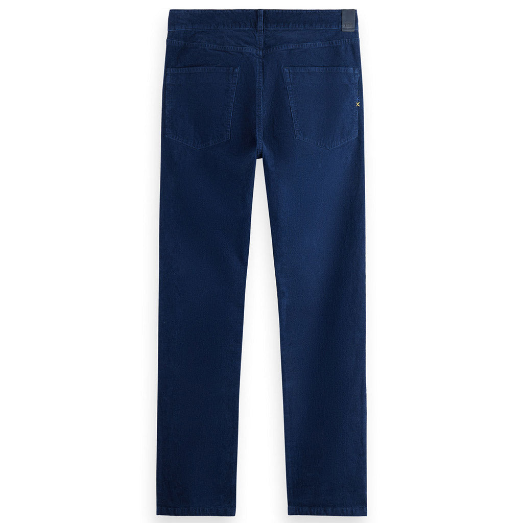 Scotch & Soda : Ralston regular slim-fit corduroy pants - Navy - Collector Store