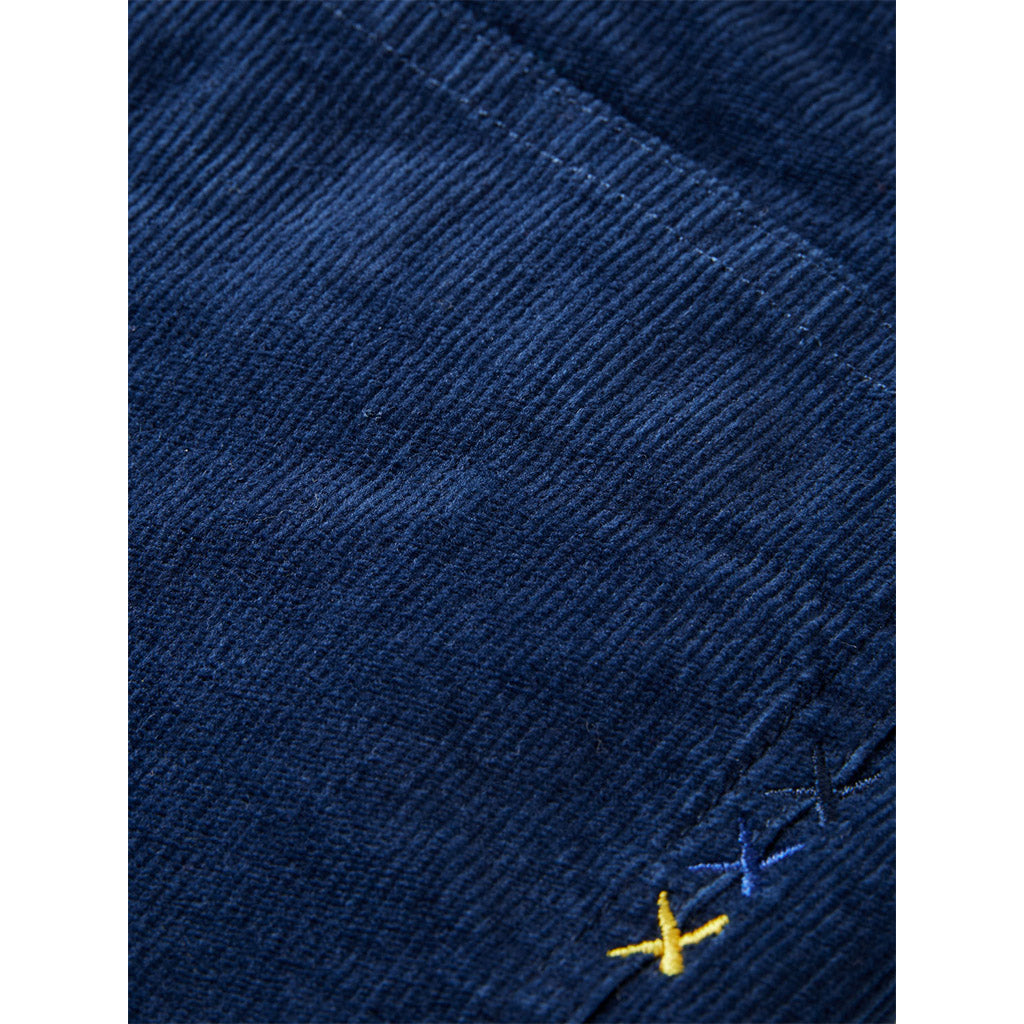 Scotch & Soda : Ralston regular slim-fit corduroy pants - Navy - Collector Store