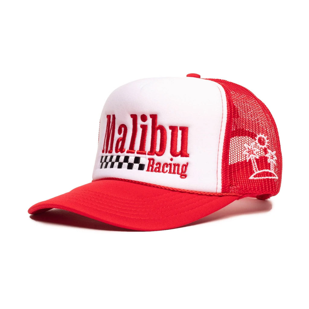 MALIBU RACING TRUCKER - WHITE / RED - Collector Store