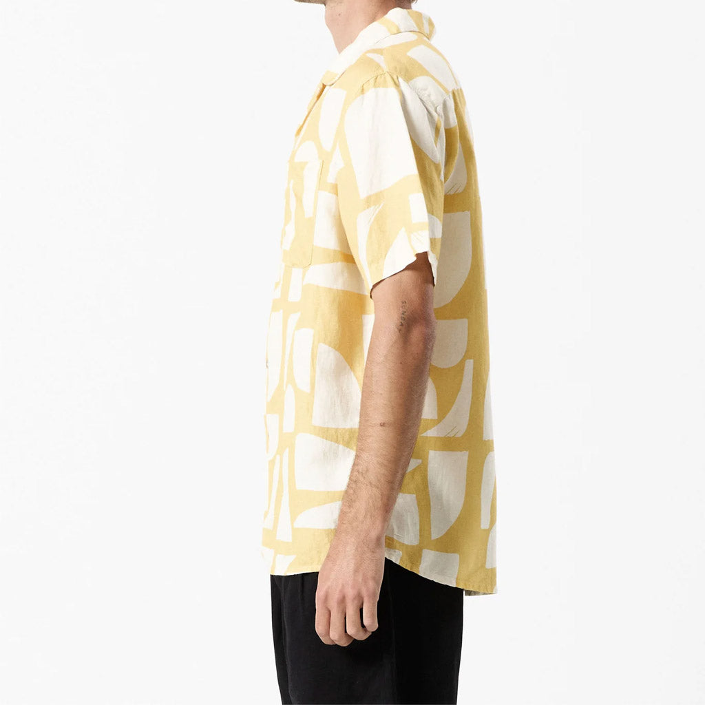 Mr Simple CUBAN BOWLER SHIRT Sunburst - Collector Store