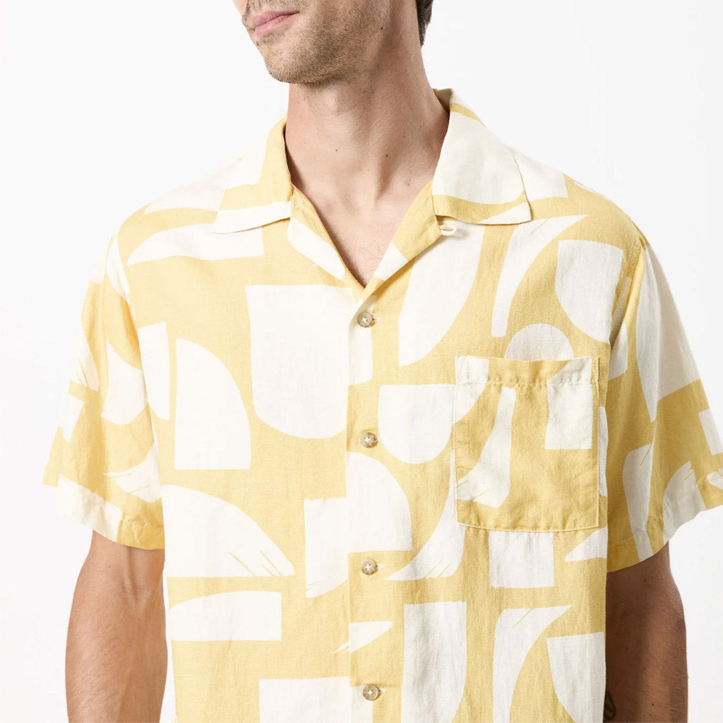 Mr Simple CUBAN BOWLER SHIRT Sunburst - Collector Store