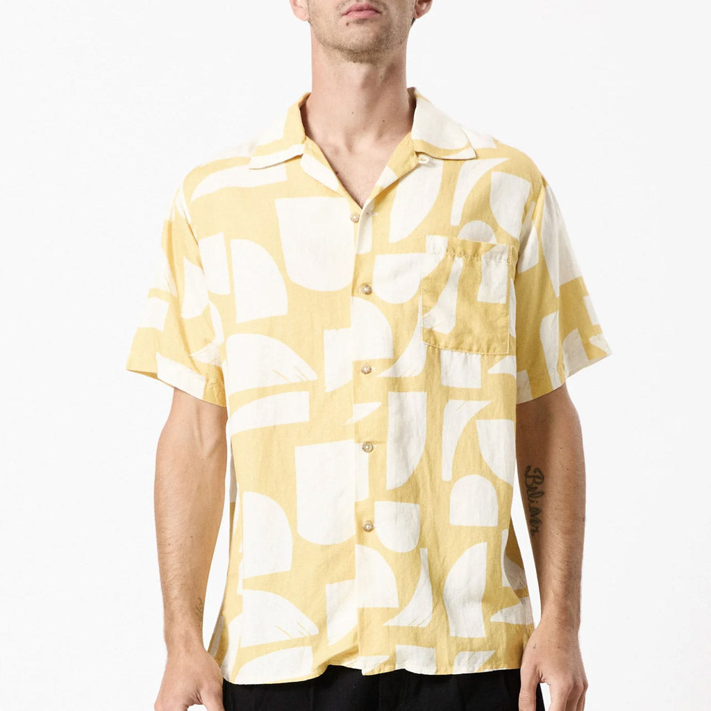 Mr Simple CUBAN BOWLER SHIRT Sunburst - Collector Store