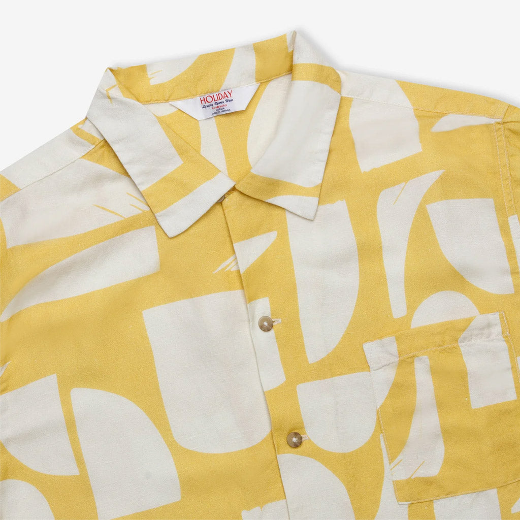 Mr Simple CUBAN BOWLER SHIRT Sunburst - Collector Store