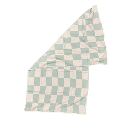 by ende. Checkered Beach Towel - Baby Blue - Collector Store