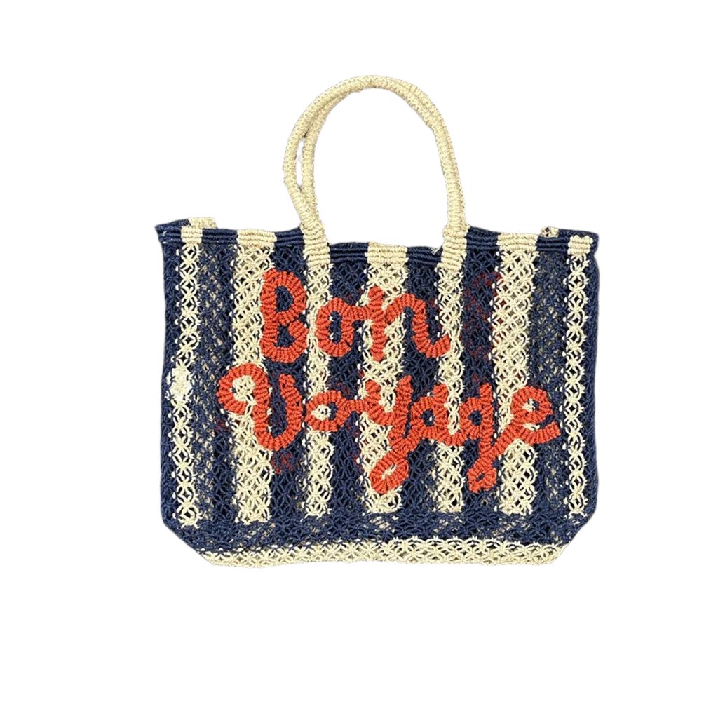 The Jacksons - Lavina Bag - BON VOYAGE - Natural - Indigo/  Scarlett - Collector Store