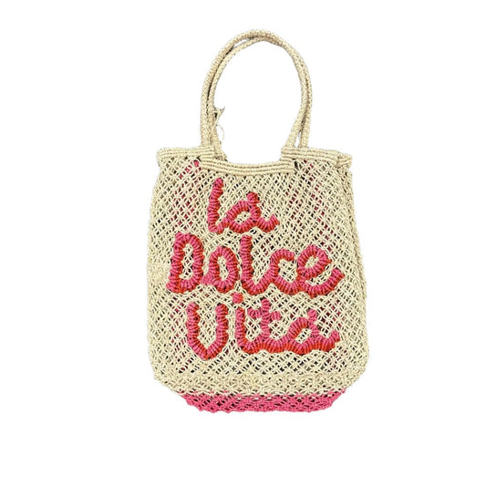 The Jacksons - Lottie Bag - LA DOLCE VITA  -  Natural  -  Hot Pink / Scarlett - Collector Store