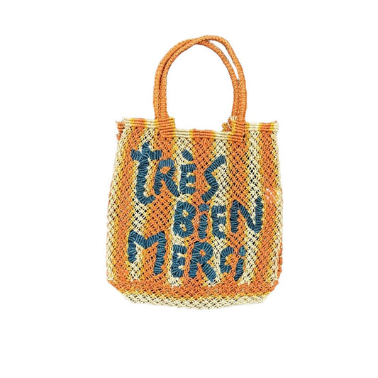 The Jacksons - Lottie Bag - TRES BIEN  -  Orange / Peach / Natural  -  Ocean - Collector Store