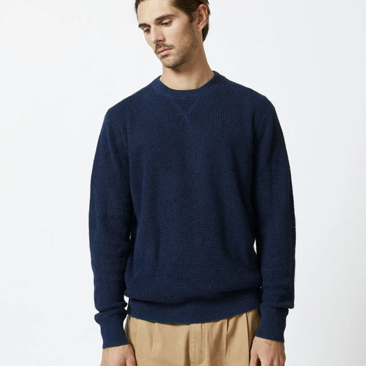 MR SIMPLE : SORRENTO KNIT : NAVY - Collector Store
